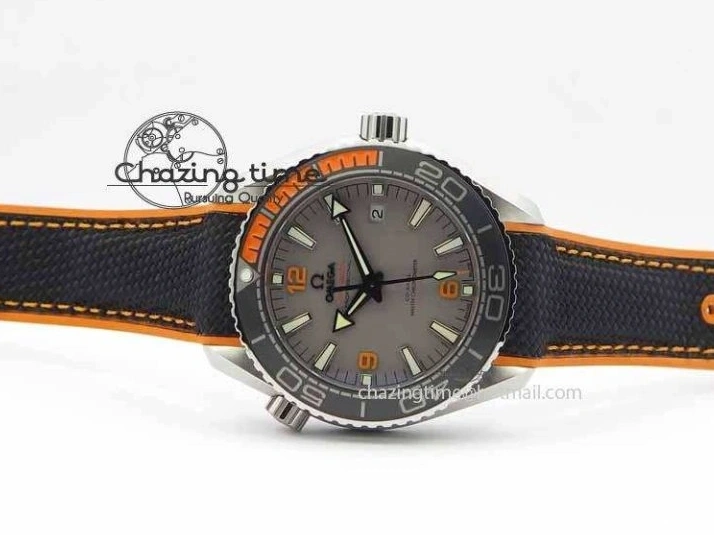 0313 UrbanStyle Planet Ocean 2016 43.5mm SS OM 1:1 Best Edition Gray Dial On Black Nylon Strap A 8168